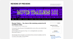 Desktop Screenshot of movietrailers101.com