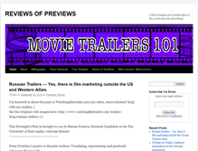 Tablet Screenshot of movietrailers101.com